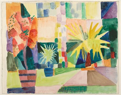 Garden at Lake Thun by August Macke